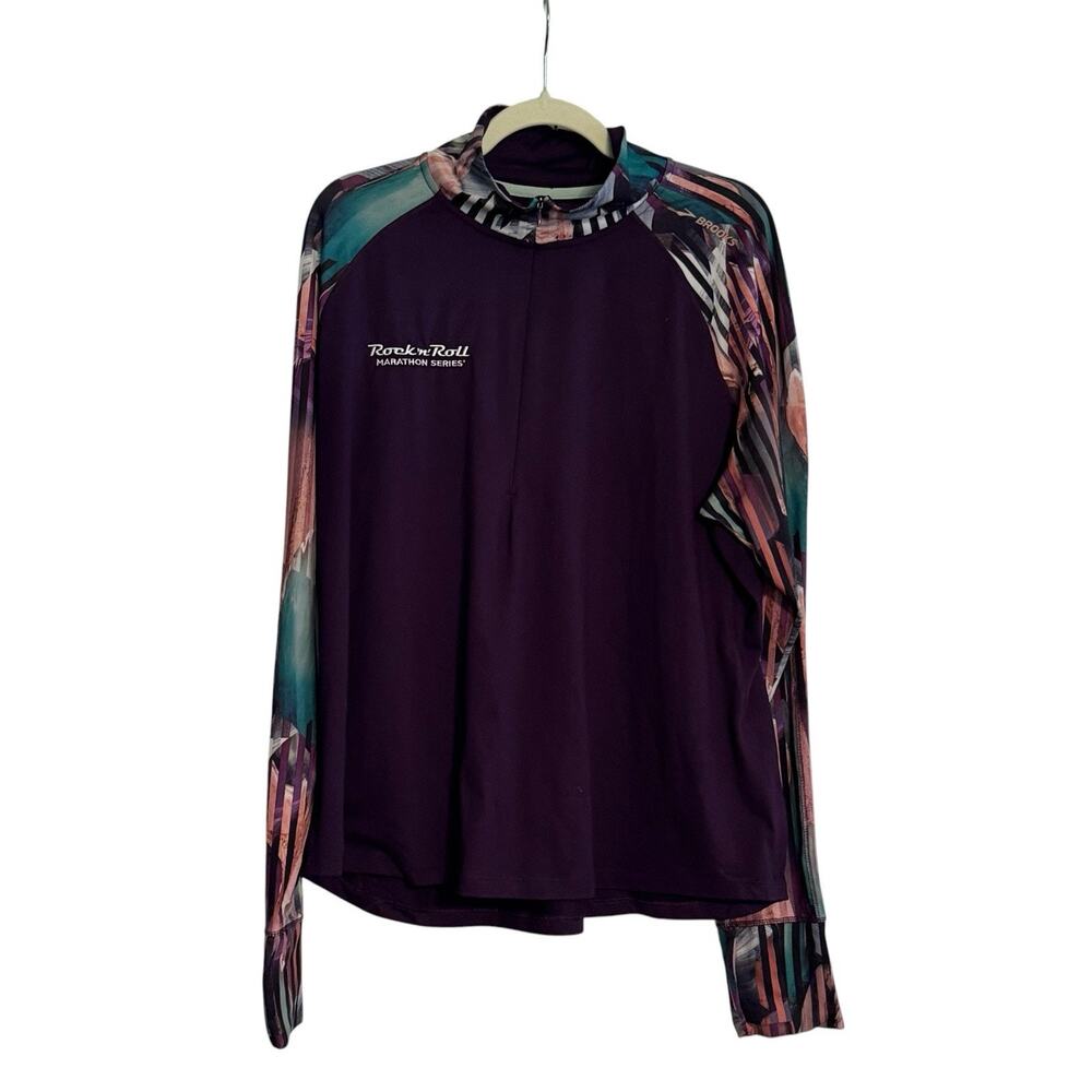 Brooks Dash 1/2 Zip Pullover Performance Wicking Jacket Rock N Roll Marathon 2X